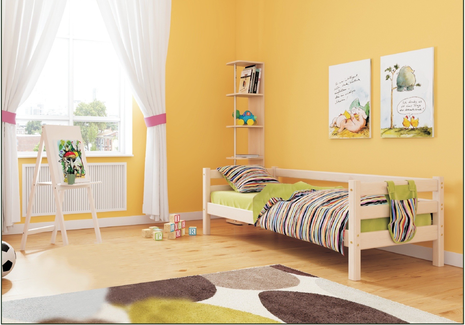 Детская кровать Соня 2 - дешевая детская кровать в «Мебель Рик» Москва. Доставка. Сборка.